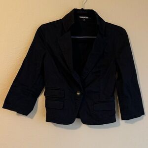 Express cropped career blazer jacket